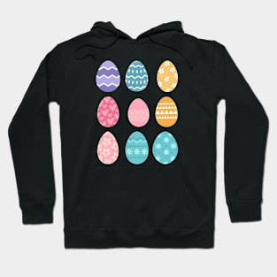 Eggstraordinary Easter: Adorable Illustrated Egg Stickers Hoodie